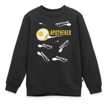 APOTHEKER - Kinder Premium Organic Sweatshirt - Schwarz - Vorne - AI Model Kid Female (0cm)