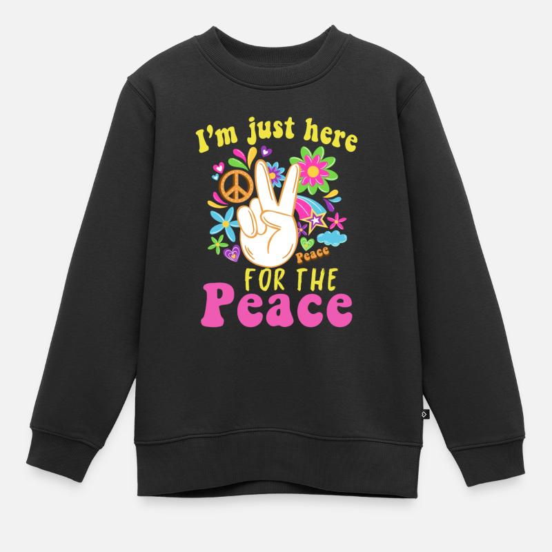 Hippy - Kids Premium Organic Sweatshirt - black