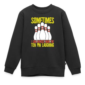 Ich kann die Pins lachen hören - Kinder Premium Organic Sweatshirt - Schwarz - Vorne - AI Model Kid Female (0cm)