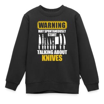 Butcher Cadeau Boucher Boucher Maître Boucher - Sweat Premium enfant bio - noir - Devant - AI Model Kid Female (0cm)