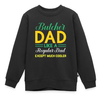 Butcher Cadeau Boucher Boucher Maître Boucher - Sweat Premium enfant bio - noir - Devant - AI Model Kid Female (0cm)