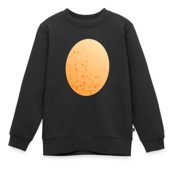 Egg chicken egg - Kids Premium Organic Sweatshirt - black - Front - AI Model Kid Female (0cm)