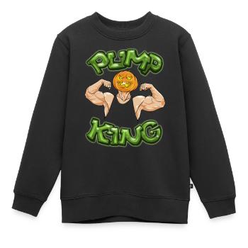 Pump King - Kinder Premium Organic Sweatshirt - Schwarz - Vorne - AI Model Kid Female (0cm)