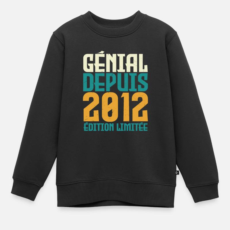 Génial depuis 2012 - Sweat Premium enfant bio - noir