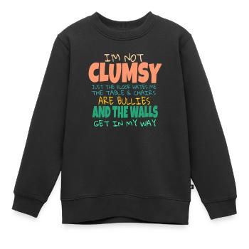Je ne suis pas maladroit Dictons drôles Idées sarcastiques Hommes - Sweat Premium enfant bio - noir - Devant - AI Model Kid Female (0cm)