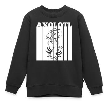 Axolotl - Kinder Premium Organic Sweatshirt - Schwarz - Vorne - AI Model Kid Female (0cm)