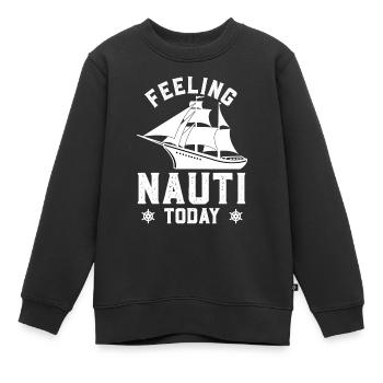 Croisière amusante Croisière Croisières - Sweat Premium enfant bio - noir - Devant - AI Model Kid Female (0cm)
