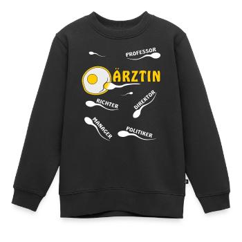 MÉDECIN - Sweat Premium enfant bio - noir - Devant - AI Model Kid Female (0cm)