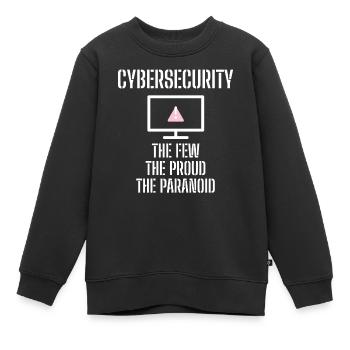 Cybersecurity - IT-Sicherheit Informatiker - Kinder Premium Organic Sweatshirt - Schwarz - Vorne - AI Model Kid Female (0cm)