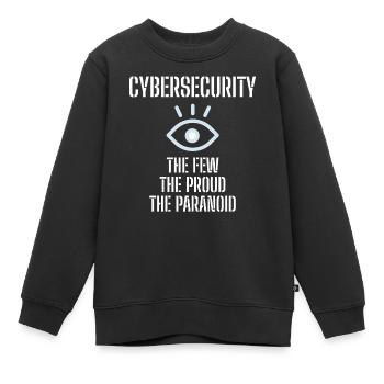 Cybersecurity - IT-Sicherheit Informatiker - Kinder Premium Organic Sweatshirt - Schwarz - Vorne - AI Model Kid Female (0cm)