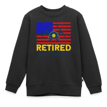 Mines souterraines Mineurs Mineurs de charbon - Sweat Premium enfant bio - noir - Devant - AI Model Kid Female (0cm)