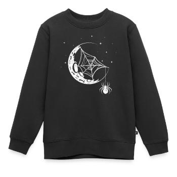 Araignée Toile d’araignée - Sweat Premium enfant bio - noir - Devant - AI Model Kid Female (0cm)