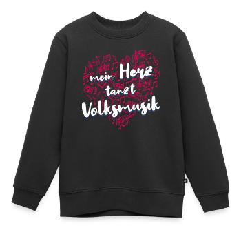 Volksmusik Party Dorffest Ouftit Deutsche Schlager - Kinder Premium Organic Sweatshirt - Schwarz - Vorne - AI Model Kid Female (0cm)