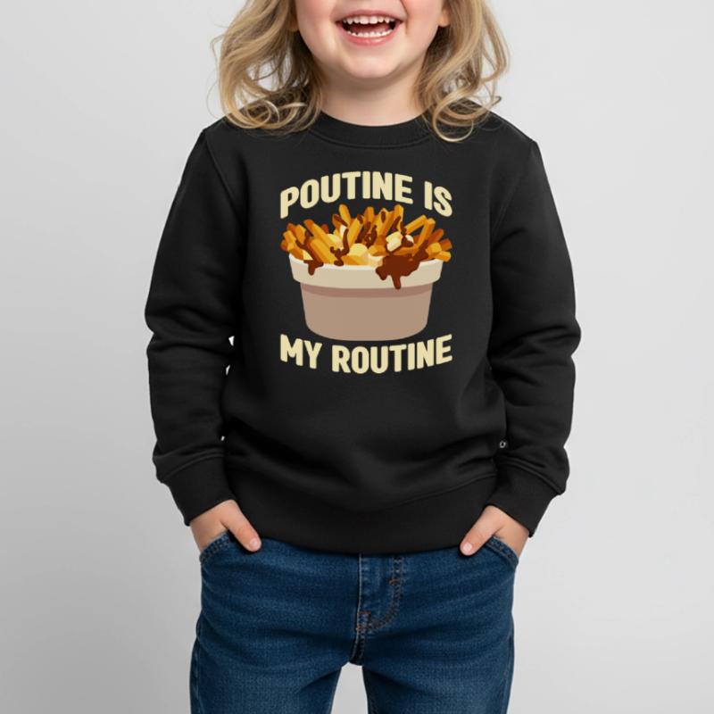 Poutine Canada Spécialité de restauration rapide Sweat Premium enfant bio