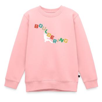 Bouldern, Klettern Freiklettern Kletterhalle - Kinder Premium Organic Sweatshirt - Rosa - Vorne - AI Model Kid Female (0cm)