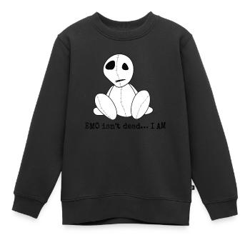 EMO ist nicht tot... Ich bin | Emo Kleidung | Emocore Goths - Kinder Premium Organic Sweatshirt - Schwarz - Vorne - AI Model Kid Female (0cm)