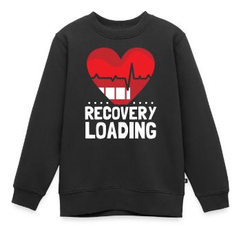 Récupérer un patient survivant - Sweat Premium enfant bio - noir - Devant - AI Model Kid Female (0cm)