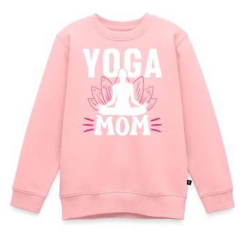 Yoga Mama Mami Mère Hobby - Sweat Premium enfant bio - rose - Devant - AI Model Kid Female (0cm)