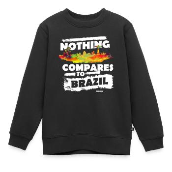 Brésil Rio de Janeiro Amérique du Sud Cadeau - Sweat Premium enfant bio - noir - Devant - AI Model Kid Female (0cm)