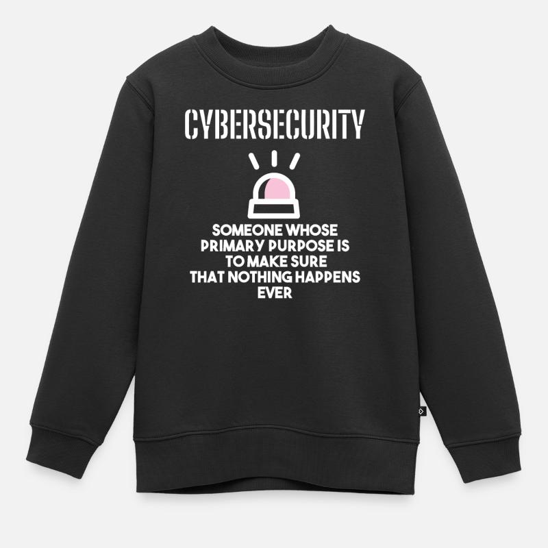Cybersécurité - Informaticiens en sécurité des TI - Sweat Premium enfant bio - noir