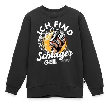 Volksmusik Party Dorffest Ouftit Deutsche Schlager - Kinder Premium Organic Sweatshirt - Schwarz - Vorne - AI Model Kid Female (0cm)