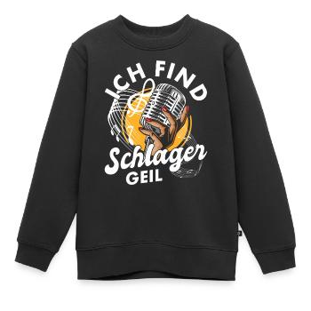 Volksmusik Party Dorffest Ouftit Deutsche Schlager - Kinder Premium Organic Sweatshirt - Schwarz - Vorne - AI Model Kid Female (0cm)
