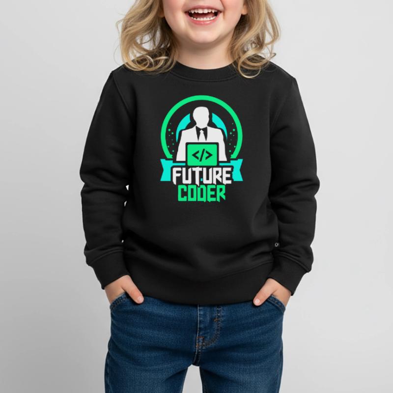 Zukünftiger Coder Coding Programmierer Code Kinder Premium Organic Sweatshirt