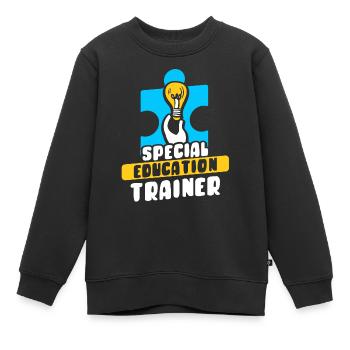 Formateur en éducation de l’enfance en difficulté Enseignant en éducation de l’enfance en difficulté - Sweat Premium enfant bio - noir - Devant - AI Model Kid Female (0cm)