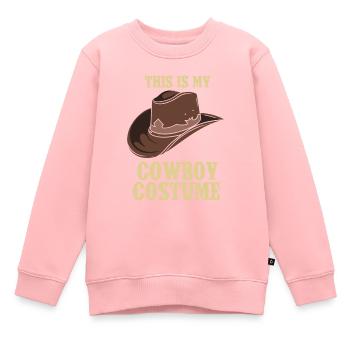 Cowboy Costume Country Western - Sweat Premium enfant bio - rose - Devant - AI Model Kid Female (0cm)