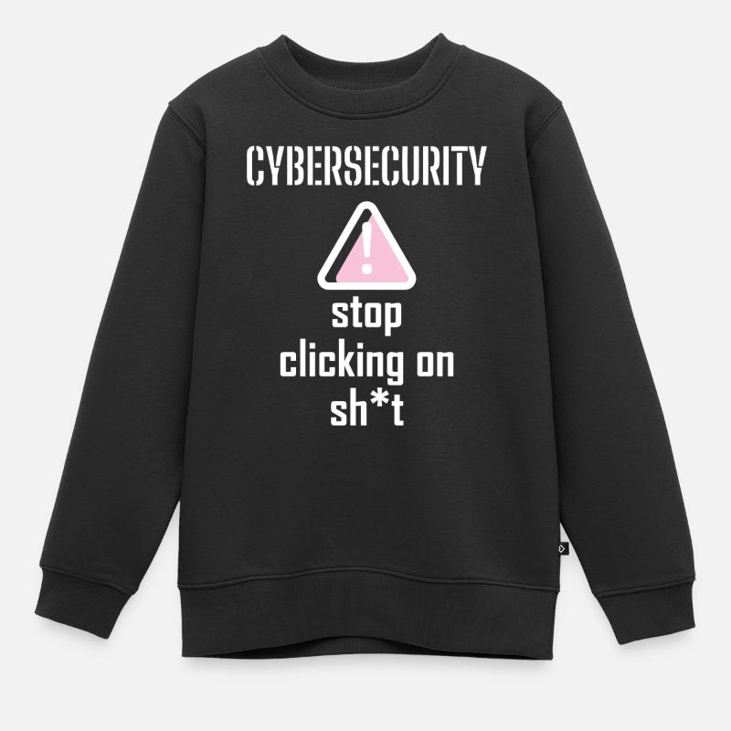 Cybersecurity - IT Security Computer Scientists - Kids Premium Organic Sweatshirt - black