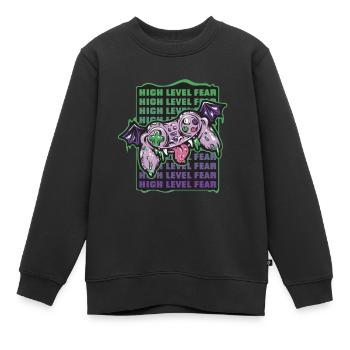 Costume de jeu d’Halloween de haute peur de haut niveau - Sweat Premium enfant bio - noir - Devant - AI Model Kid Female (0cm)
