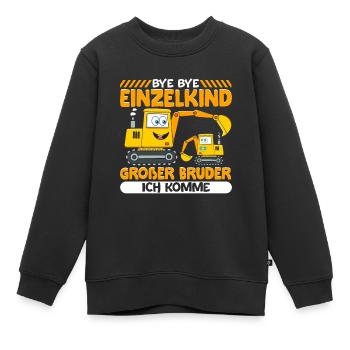 Ich werde ein Großer Bruder 2023 - Kinder Premium Organic Sweatshirt - Schwarz - Vorne - AI Model Kid Female (0cm)