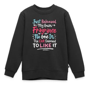 Pupsen Lustig Für Frauen - Kinder Premium Organic Sweatshirt - Schwarz - Vorne - AI Model Kid Female (0cm)