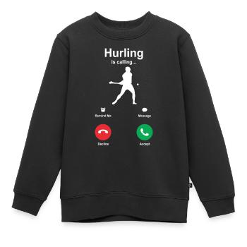Schleudern - Kinder Premium Organic Sweatshirt - Schwarz - Vorne - AI Model Kid Female (0cm)