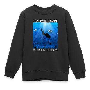 Tortues Tortues marines Tortues - Sweat Premium enfant bio - noir - Devant - AI Model Kid Female (0cm)
