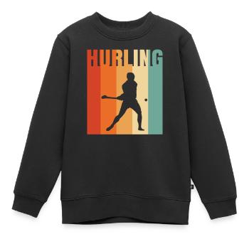 Schleudern - Kinder Premium Organic Sweatshirt - Schwarz - Vorne - AI Model Kid Female (0cm)