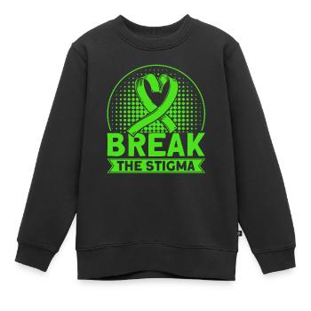 Bewusstsein für psychische Gesundheit Psychisches - Kinder Premium Organic Sweatshirt - Schwarz - Vorne - AI Model Kid Female (0cm)