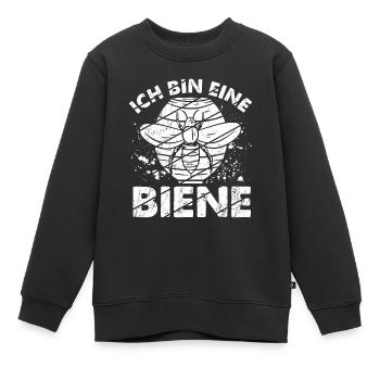 Ich Bin Eine Biene Imker Biene Bienen Flüsterer Sp - Kinder Premium Organic Sweatshirt - Schwarz - Vorne - AI Model Kid Female (0cm)