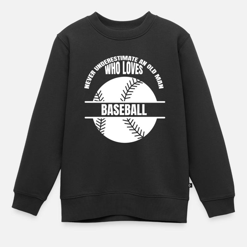 Baseball Baseball Lover Cadeau Jeu de baseball - Sweat Premium enfant bio - noir