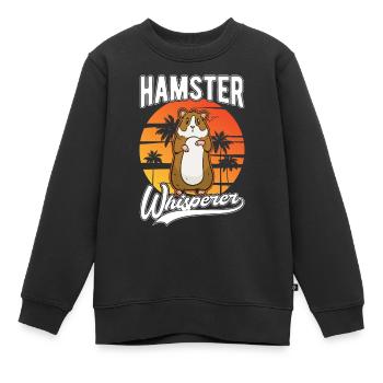 Hamster Whisperer Golden Hamster Hamster - Kids Premium Organic Sweatshirt - black - Front - AI Model Kid Female (0cm)
