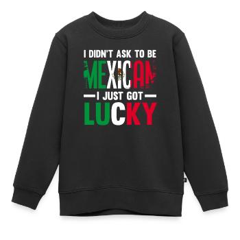 Mexique Origine mexicaine - Sweat Premium enfant bio - noir - Devant - AI Model Kid Female (0cm)