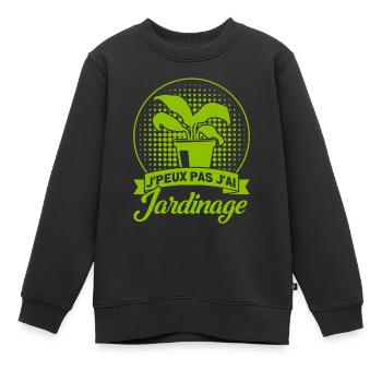 Hobbygärtner Schrebergarten Gärtner Geschenk - Kinder Premium Organic Sweatshirt - Schwarz - Vorne - AI Model Kid Female (0cm)