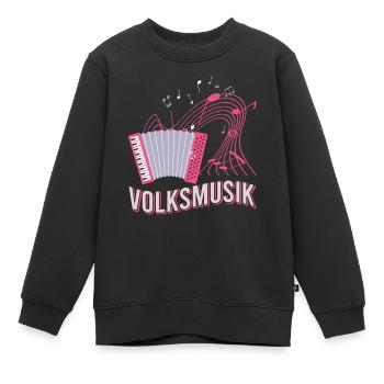 Volksmusik Party Dorffest Ouftit Deutsche Schlager - Kinder Premium Organic Sweatshirt - Schwarz - Vorne - AI Model Kid Female (0cm)