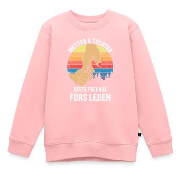 Mutter und Tochter - Kinder Premium Organic Sweatshirt - Rosa - Vorne - AI Model Kid Female (0cm)