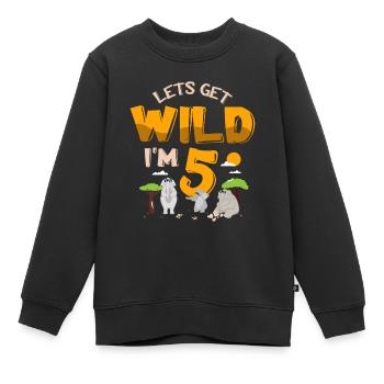 Cadeau d’éléphant pour Proboscis Africa Wilderness Zoo - Sweat Premium enfant bio - noir - Devant - AI Model Kid Female (0cm)