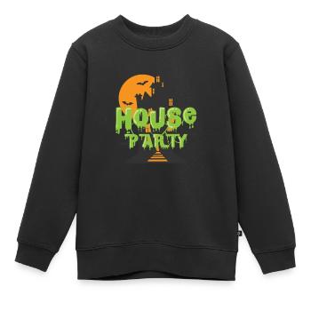 House Party Célébrations d’Halloween Musique de danse - Sweat Premium enfant bio - noir - Devant - AI Model Kid Female (0cm)