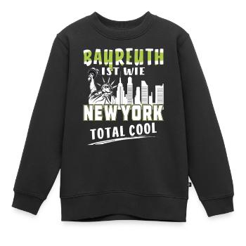BAYREUTH EST COMME NEW YORK - Sweat Premium enfant bio - noir - Devant - AI Model Kid Female (0cm)
