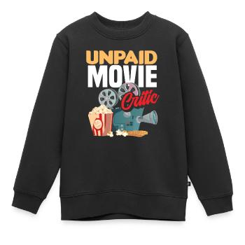Film Kritiker Kinogänger - Kinder Premium Organic Sweatshirt - Schwarz - Vorne - AI Model Kid Female (0cm)