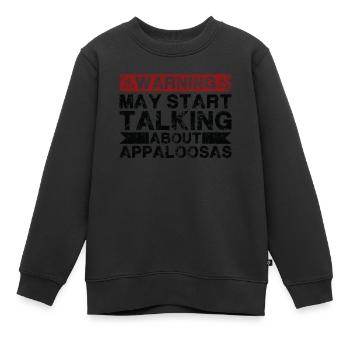 Apropos Appaloosa - Kinder Premium Organic Sweatshirt - Schwarz - Vorne - AI Model Kid Female (0cm)