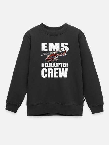 Helikopter Hubschrauber Hubschrauber - Kinder Premium Organic Sweatshirt - Schwarz